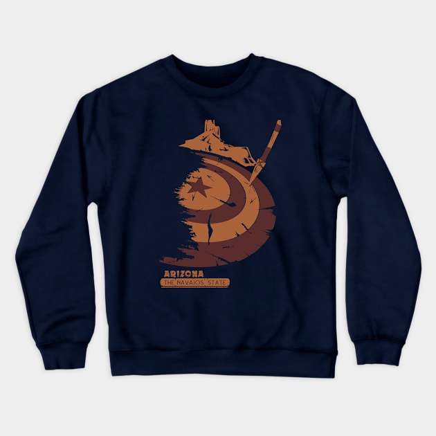 Arizona - The Navajo's State Crewneck Sweatshirt by Fran6